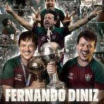 Fernando Diniz completa 50 anos e recebe homenagem do Fluminense