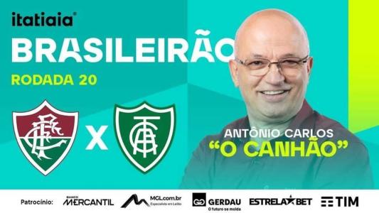 Antônio Carlos, o 'Canhão', comanda a transmissão de Fluminense x América