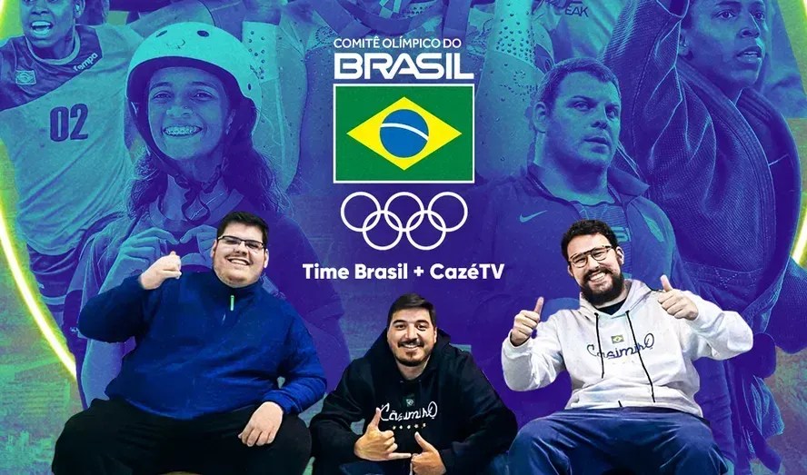 Paris 2024: Cazé TV contrata lenda da Globo para transmissão da Olimpíada