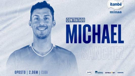 Anúncio de Michael Sánchez no Minas Tênis Clube