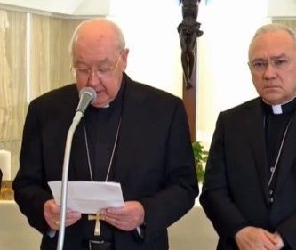 Veja momento em que Vaticano anuncia morte de Papa Francisco