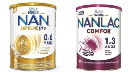Lotes de fórmulas infantis das marcas Nestogeno, Nan Supreme Pro, Nanlac Supreme Pro, Nanlac Comfor, Nan Sensitive e Alfamino, da empresa Nestlé, foram proibidas.