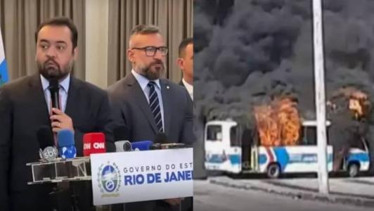Ao todo, 35 ônibus foram atacados em protesto contra a morte de um miliciano