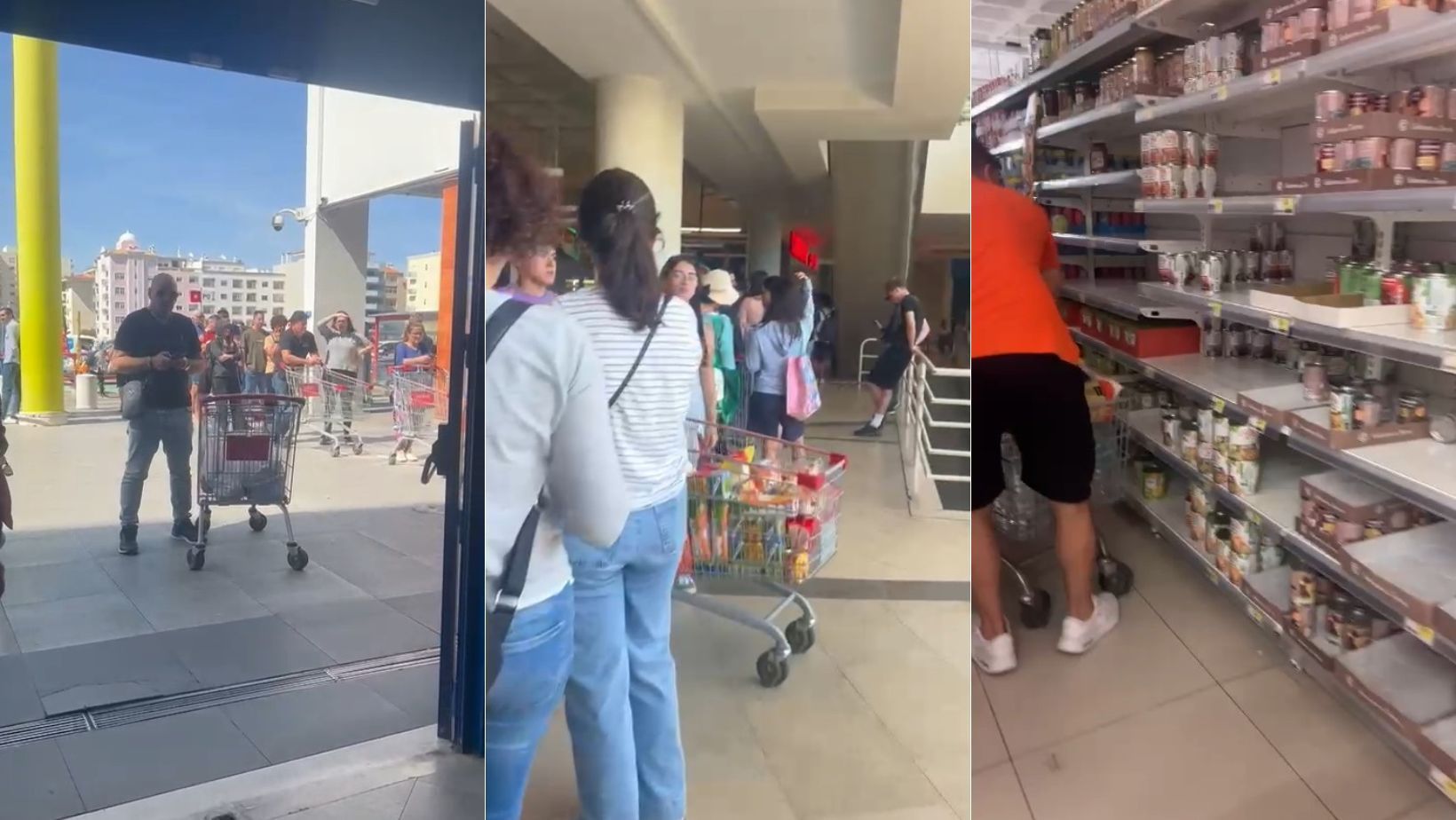 Apagão provoca corrida aos supermercados em Portugal: ‘gôndolas vazias’, diz brasileira