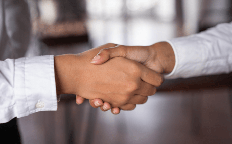Imagem de um aperto de mãos