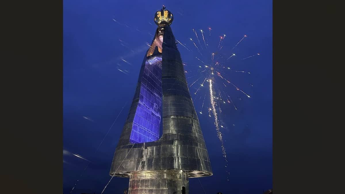 Aparecida (SP) ganha monumento gigante em homenagem à padroeira 