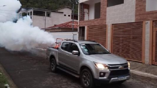 Aplicação do fumacê em Santana do Paraíso