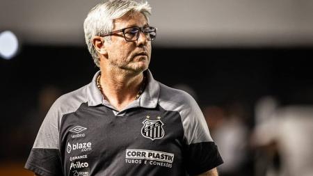 Após derrota, torcedores do Santos atiraram rojões e sinalizadores no gramado da Vila