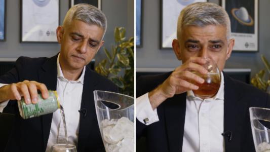Prefeito de Londres, Sadiq Khan, mudou de ideia após experimentar o refrigerante guaraná e dizer que era ‘horrível’