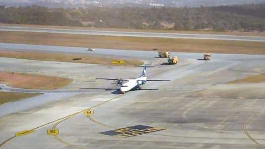 Após minutos no ar, aeronave pousou em segurança no Aeroporto Internacional de BH, em Confins