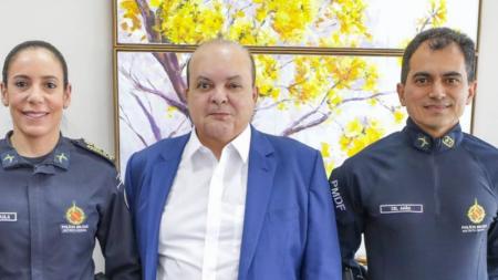 Após prisão da cúpula, Ibaneis empossa novo comando da PM do DF.
