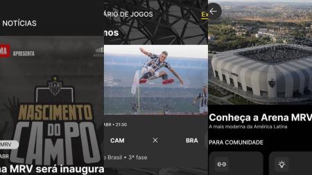 App da Arena MRV terá várias funções para o torcedor atleticano
