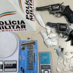 PM encontra armas de fogo dentro de mochila usada para entrega de lanches em Ipatinga
