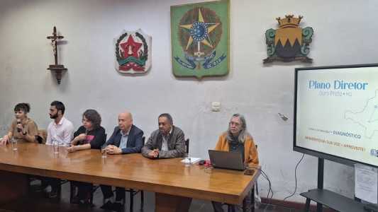 Apresentação do levantamento dos trabalhos feitos até agora para a revisão do Plano Diretor Municipal