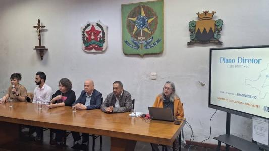Apresentação do levantamento dos trabalhos feitos até agora para a revisão do Plano Diretor Municipal