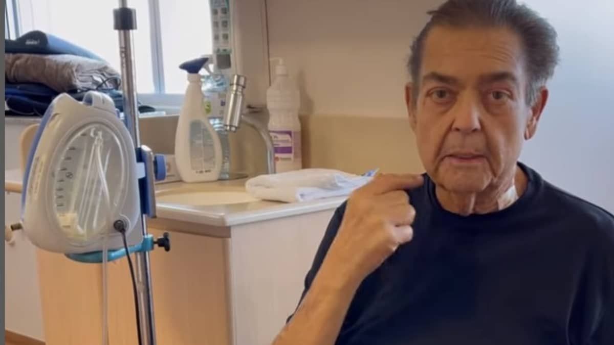 Bastante emocionado, Faustão aparece em vídeo pela primeira vez após transplante de coração