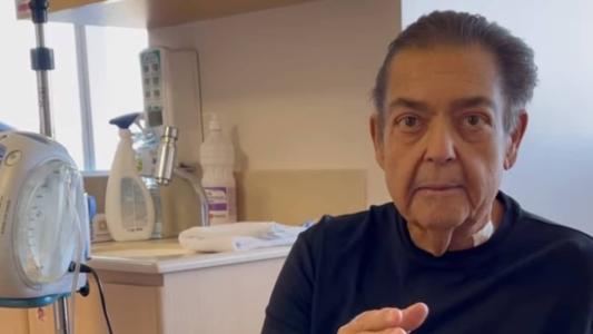 Apresentador ficou bastante emocionado ao falar sobre a família do doador