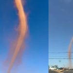 Vídeo: redemoinho de terra e poeira assusta moradores de cidade mineira