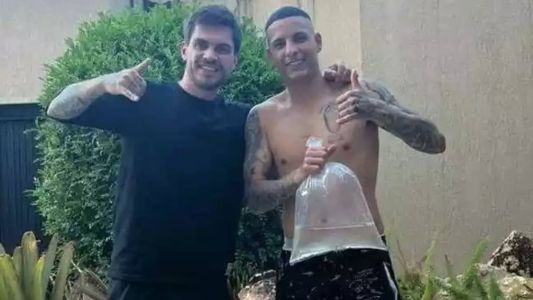 Arana postou foto com o amigo, que jogará no Grêmio