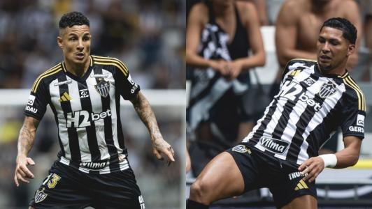 Guilherme Arana e Rony em Atlético 5 x 0 Vasco, pelo Brasileirão 2025