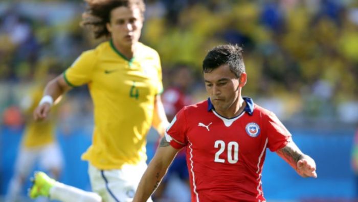 Aránguiz disputou a Copa de 2014 como jogador do Internacional