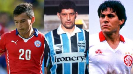 Aránguiz, Rivarola e Rúben Paz representaram diferentes nacionalidades da dupla Gre-Nal em Copas