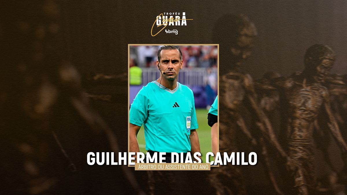 Troféu Guará Bmg 2024: Guilherme Dias Camilo é eleito melhor assistente do futebol mineiro