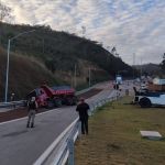 Vídeo: caminhão com 18 toneladas perde o freio e usa área de escape do Anel Rodoviário de Belo Horizonte