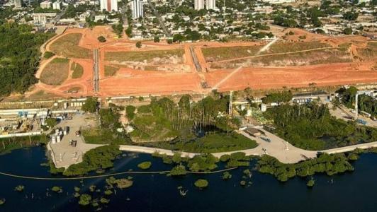 Área onde ficam as minas da Braskem em Maceió (AL)