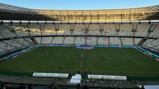 Arena Castelão antes de confronto entre Fortaleza e Santos, neste domingo