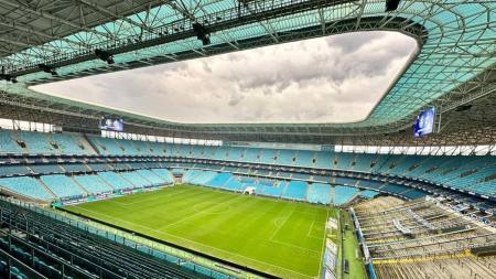 Arena está localizada em bairro frequentemente atingido pelas chuvas em Porto Alegre