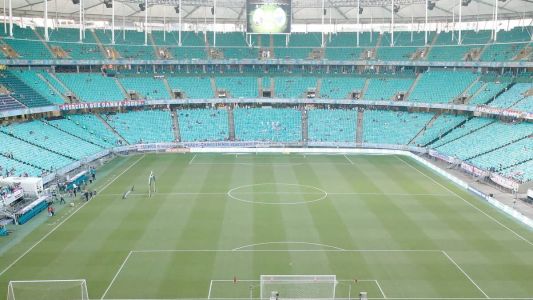 Arena Fonte Nova recebe o jogo entre Bahia e Palmeiras nesta quarta-feira (21)