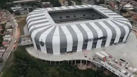 Arena MRV será palco da partida entre Atlético e Santos, pelo Campeonato Brasileiro