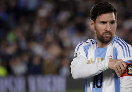 Lionel Messi durante jogo da Argentina nas Eliminatórias da Copa do Mundo de 2026