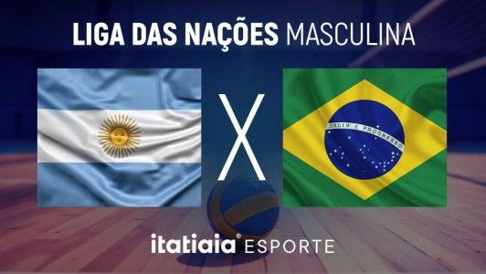 Argentina x Brasil, pela Liga das Nações Masculina de Vôlei
