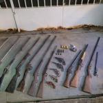 Operação conjunta da PMMG apreende arsenal de armas na Zona da Mata