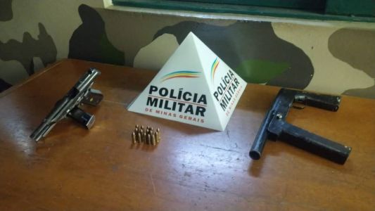 Armas apreendidas pela polícia