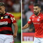 Flamengo x Internacional: as prováveis escalações para jogo do Brasileirão