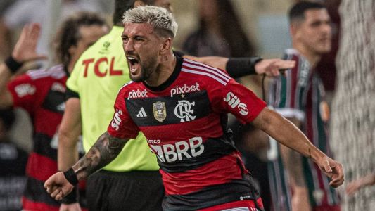 Arrascaeta marcou o gol da classificação do Flamengo na Copa do Brasil