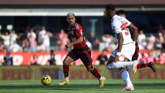 Arrascaeta voltou de lesão no sacrifício, mas não evitou nova frustração do Flamengo em 2023