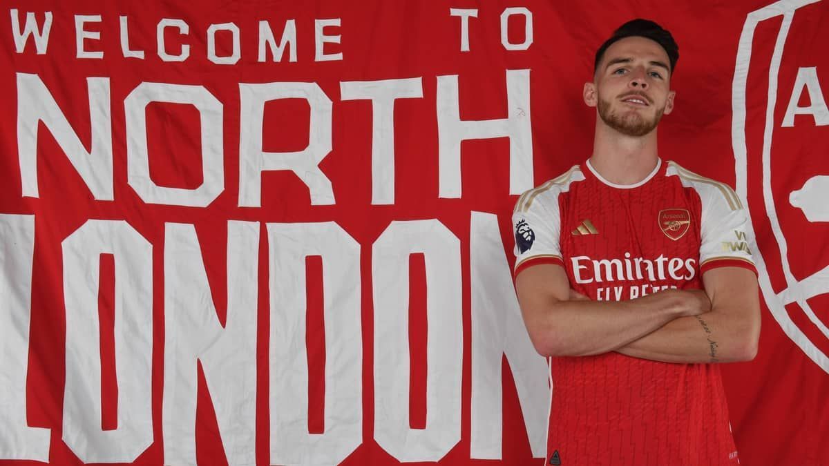 Arsenal anuncia contratação do volante Declan Rice, inglês mais caro da história