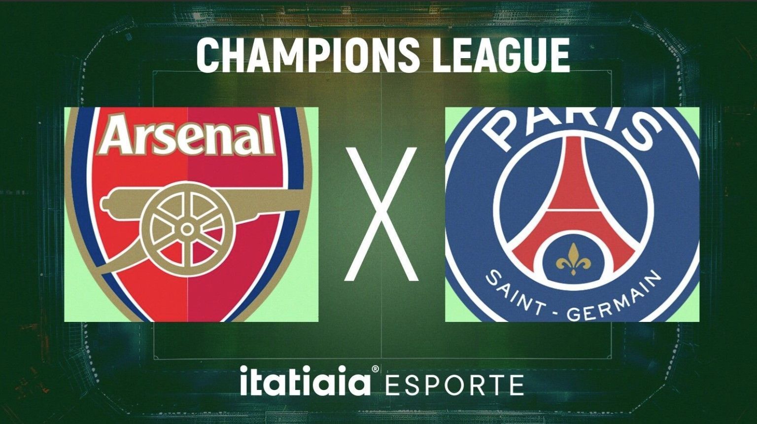 Horário e onde assistir ao vivo Arsenal x PSG, pela Champions League