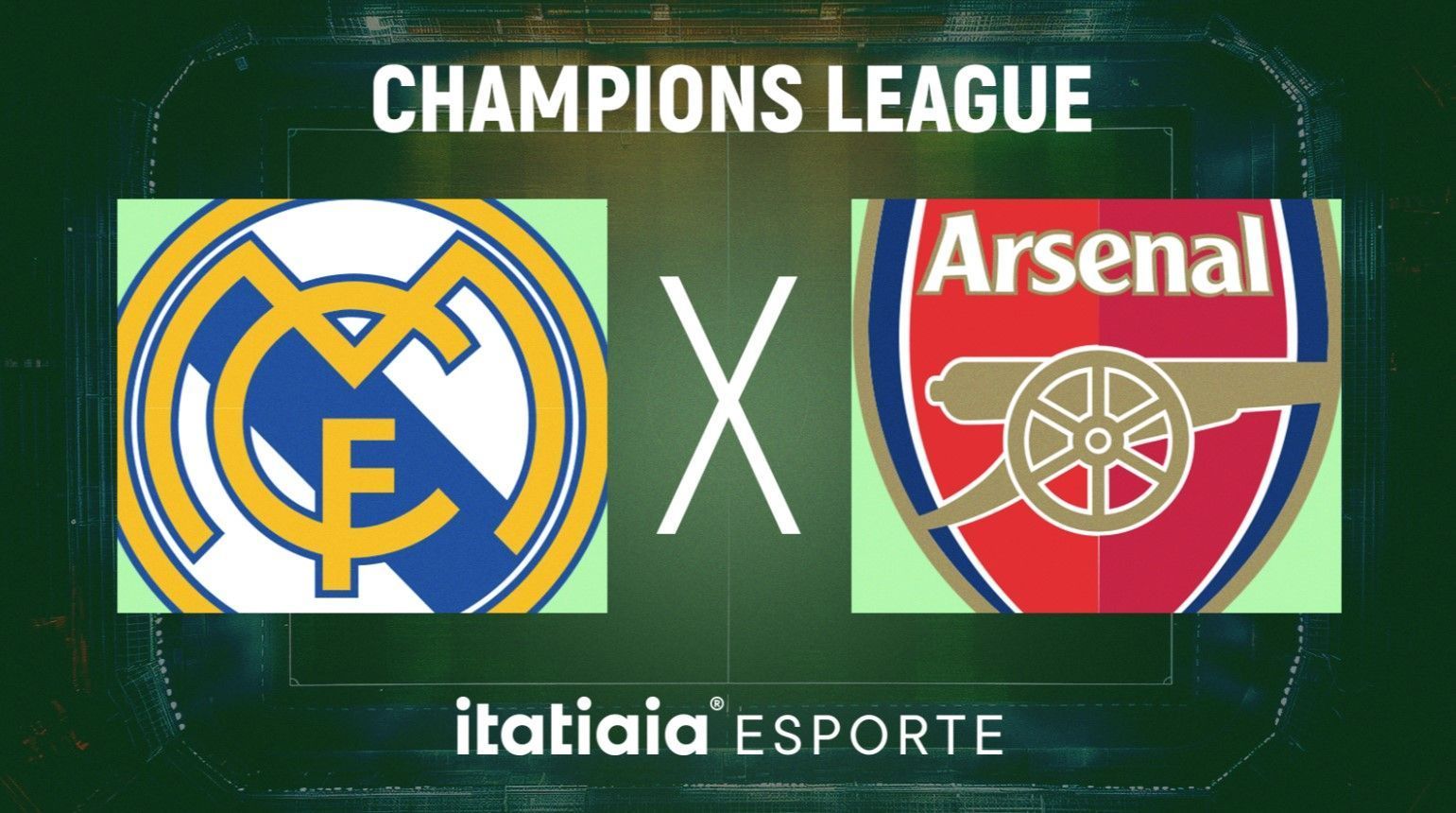Horário e onde assistir ao vivo Real Madrid x Arsenal, pela Champions