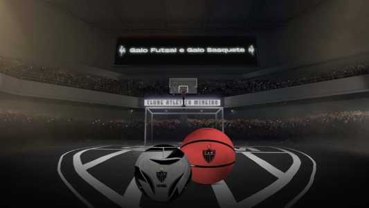 Arte divulgada pelo Atlético ao abrir captação de parceiros para equipes de futsal e basquete