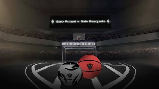 Arte divulgada pelo Atlético ao abrir captação de parceiros para equipes de futsal e basquete