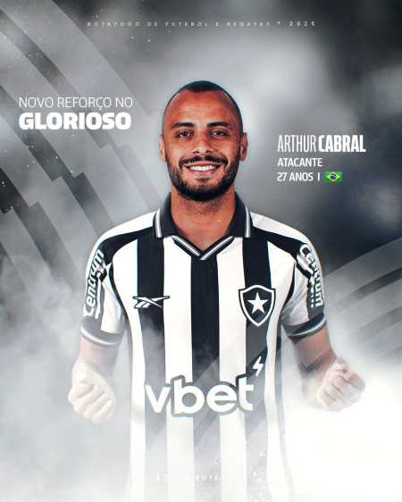 Arthur Cabral reforça o Botafogo no Mundial de Clubes e assina contrato até dezembro de 2028