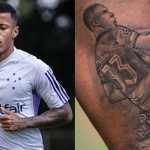 Novo atacante do Cruzeiro tem tatuagem de dia histórico na Champions League