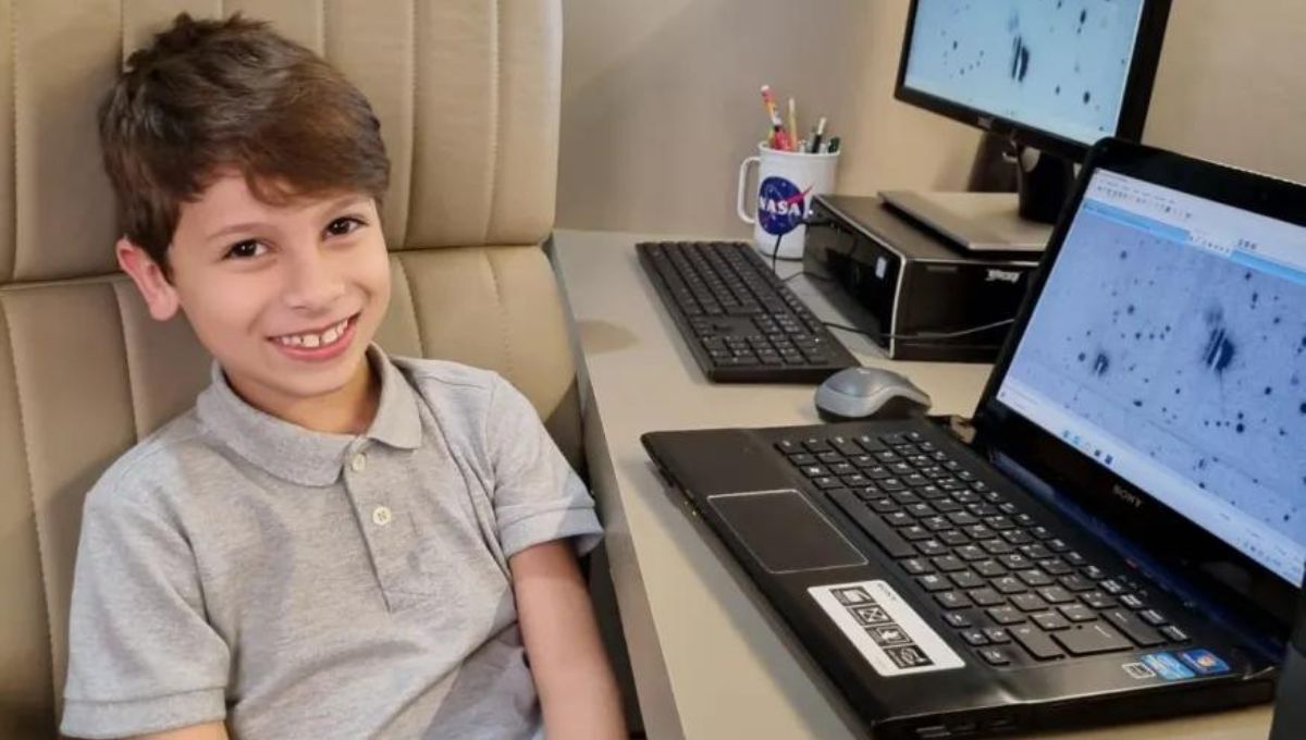 Menino brasileiro de 7 Anos descobre asteroide que pode atingir a Terra; conheça