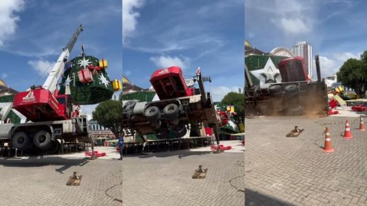 Um homem morreu e outro ficou ferido durante instalação de árvore de Natal em Manaus