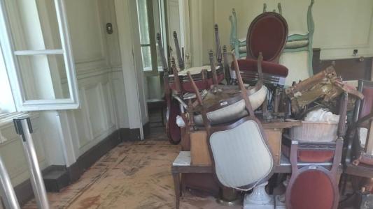 As chuvas danificaram o patrimônio histórico